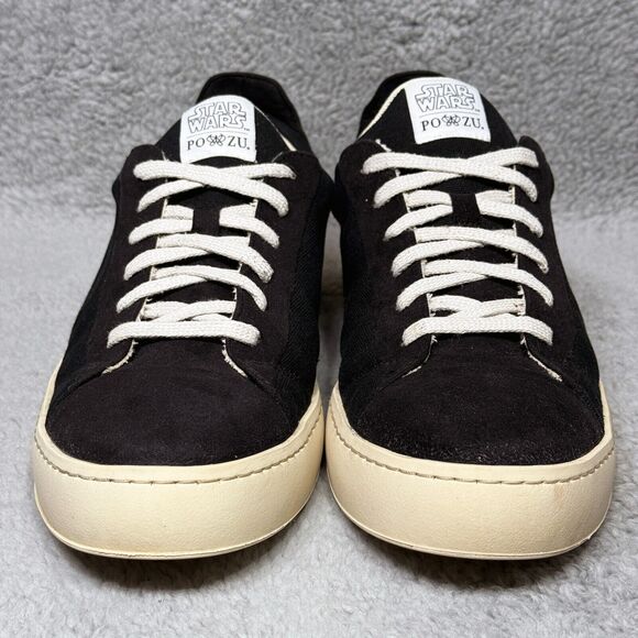 Po-Zu Star Wars Rebellion Logo Mens Size 45 US 12 Low Top Sneakers Shoes Black